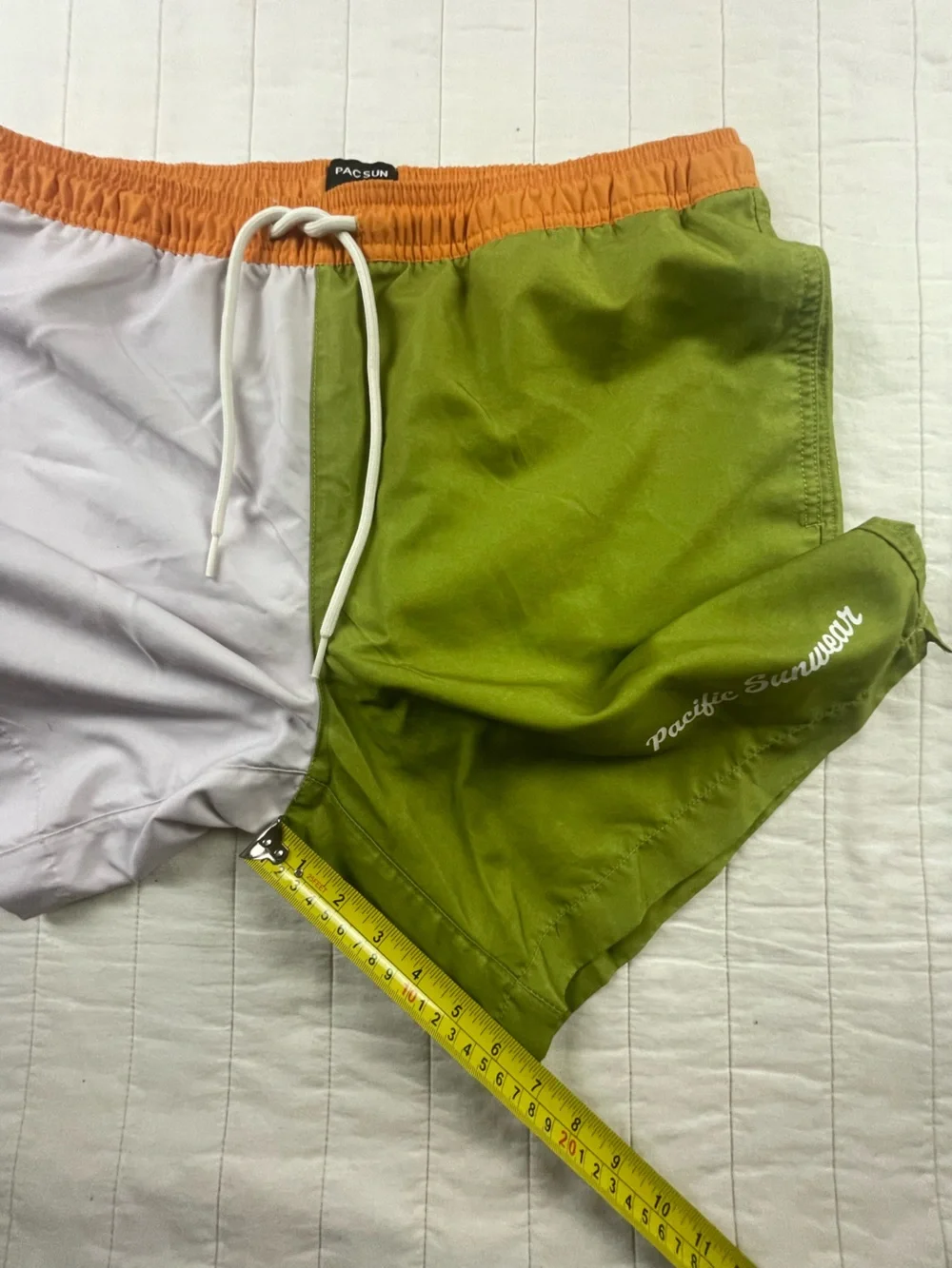 PacSun Color Block Retro Swim Trunks Medium